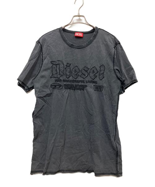 DIESEL（ディーゼル）DIESEL (ディーゼル) 半袖カットソー グレー サイズ:Mの古着・服飾アイテム