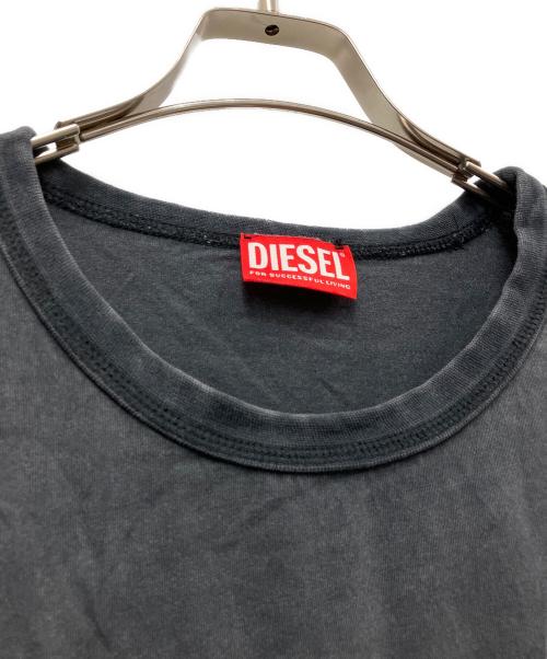 DIESEL（ディーゼル）DIESEL (ディーゼル) 半袖カットソー グレー サイズ:Mの古着・服飾アイテム