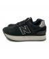 NEW BALANCE (ニューバランス) ローカットスニーカー ブラック サイズ:24：6000円