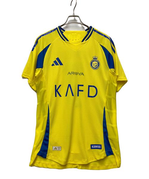 adidas（アディダス）adidas (アディダス) ゲームシャツ イエロー サイズ:Lの古着・服飾アイテム