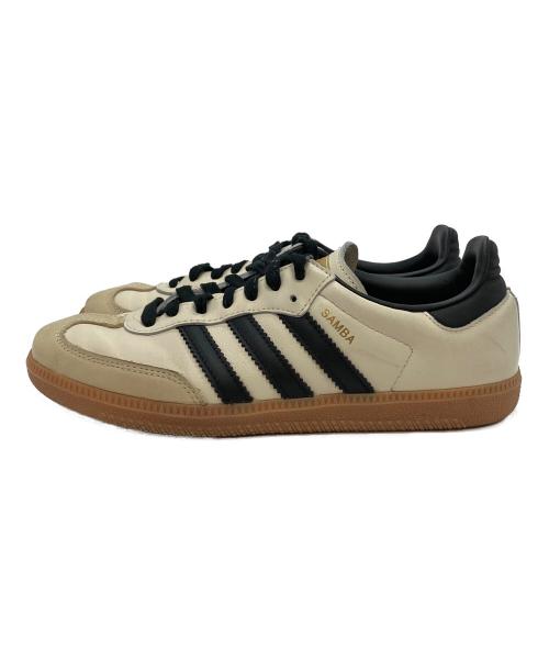 adidas（アディダス）adidas (アディダス) ローカットスニーカー ベージュ×ブラック サイズ:24の古着・服飾アイテム