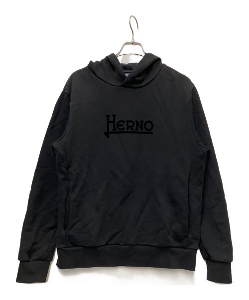HERNO（ヘルノ）HERNO (ヘルノ) プルオーバーパーカー ブラック サイズ:50の古着・服飾アイテム