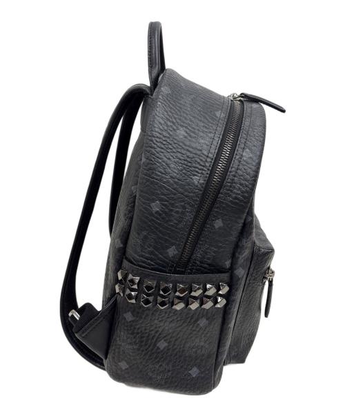 MCM（エムシーエム）MCM (エムシーエム) Stark サイドスタッズ バックパック ブラックの古着・服飾アイテム