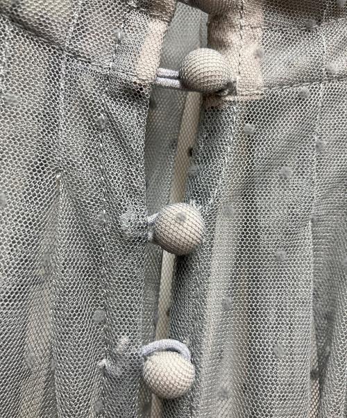 Snidel（スナイデル）Snidel (スナイデル) ドットチュールドレス グレー サイズ:1の古着・服飾アイテム