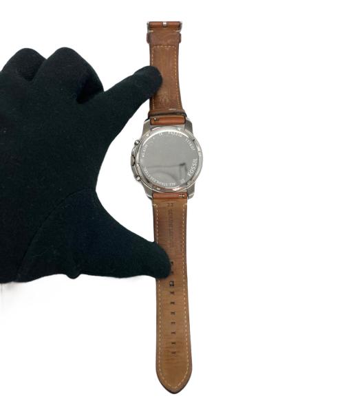 FOSSIL（フォッシル）FOSSIL (フォッシル) クロノグラフライトブラウンレザーウォッチ ブルーの古着・服飾アイテム