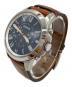 FOSSIL (フォッシル) クロノグラフライトブラウンレザーウォッチ ブルー：5000円