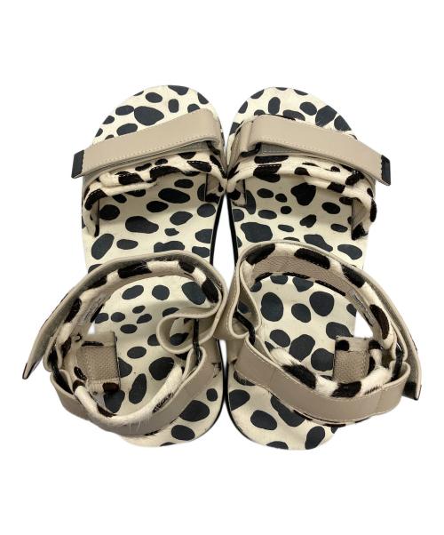 suicoke（スイコック）suicoke (スイコック) プラットフォームサンダル ブラック×ホワイト サイズ:25の古着・服飾アイテム