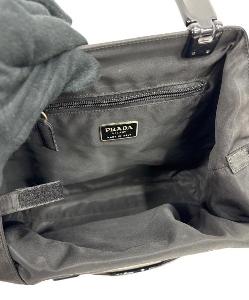 PRADA（プラダ）PRADA (プラダ) ナイロンハンドバッグ ブラックの古着・服飾アイテム