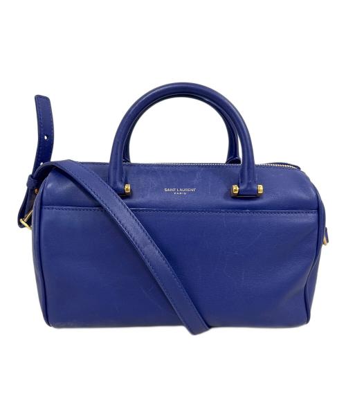 Saint Laurent Paris（サンローランパリ）Saint Laurent Paris (サンローランパリ) Baby Duffle Bag(ベイビーダッフルバッグ) ブルーの古着・服飾アイテム