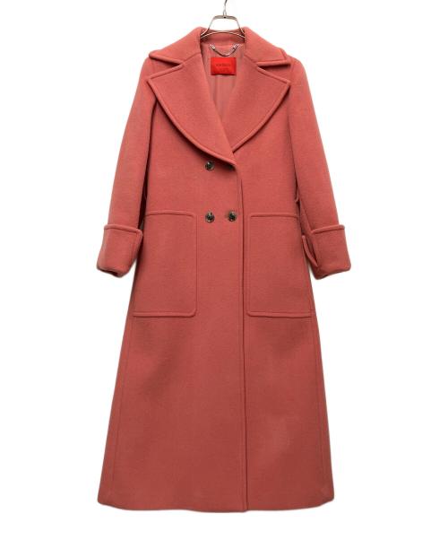 MAX&Co.（マックスアンドコー）MAX&Co. (マックスアンドコー) ダブルボタンコート ピンク サイズ:Ｍの古着・服飾アイテム