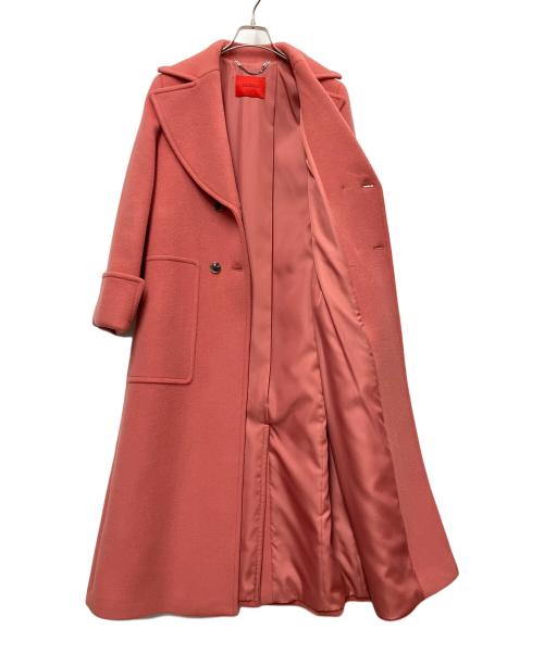MAX&Co.（マックスアンドコー）MAX&Co. (マックスアンドコー) ダブルボタンコート ピンク サイズ:Ｍの古着・服飾アイテム