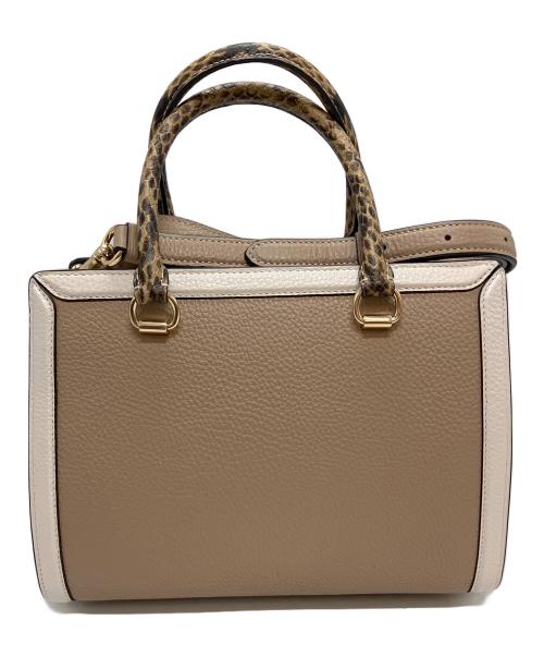 COACH（コーチ）COACH (コーチ) グレース キャリーオール・カラーブロック ブラウンの古着・服飾アイテム