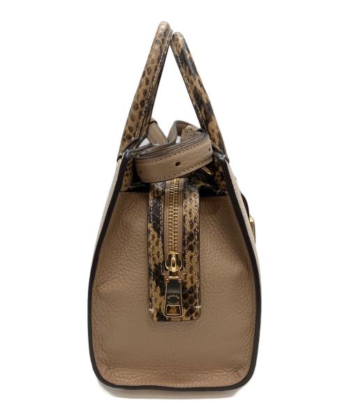COACH（コーチ）COACH (コーチ) グレース キャリーオール・カラーブロック ブラウンの古着・服飾アイテム