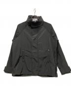 LOEWEロエベ）の古着「HOODED TEXTURED NYLON PARKA」｜ブラック