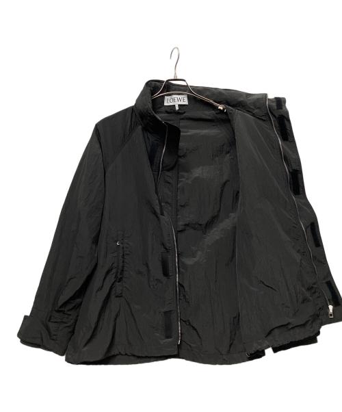 LOEWE（ロエベ）LOEWE (ロエベ) HOODED TEXTURED NYLON PARKA ブラック サイズ:44の古着・服飾アイテム