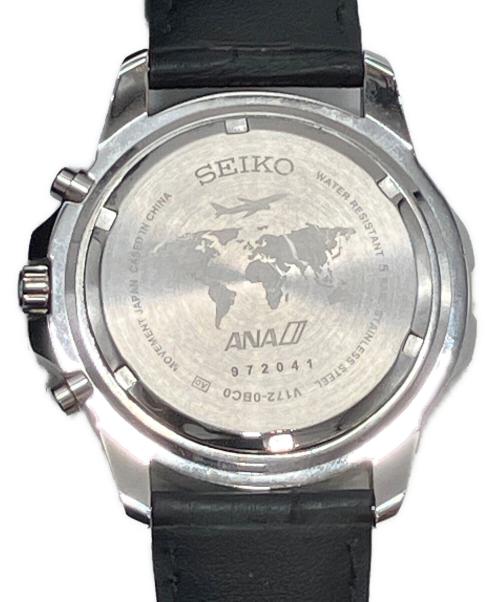 SEIKO（セイコー）SEIKO (セイコー) ANA (アナ) ソーラーウォッチ ブラックの古着・服飾アイテム