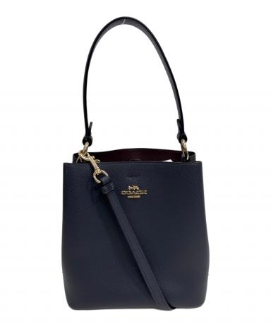 中古・古着通販】COACH (コーチ) スモールタウンバケット ネイビー
