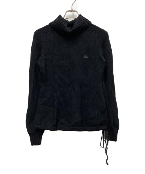 BURBERRY BLUE LABEL（バーバリー ブルー レーベル）BURBERRY BLUE LABEL (バーバリー ブルー レーベル) 厚手ニット ブラック サイズ:38の古着・服飾アイテム