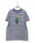 POLO（ポロ）の古着「半袖カットソー」｜ブルー×ホワイト