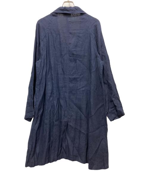 Yarmo（ヤーモ）Yarmo (ヤーモ) リネンコート ネイビー サイズ:不明の古着・服飾アイテム