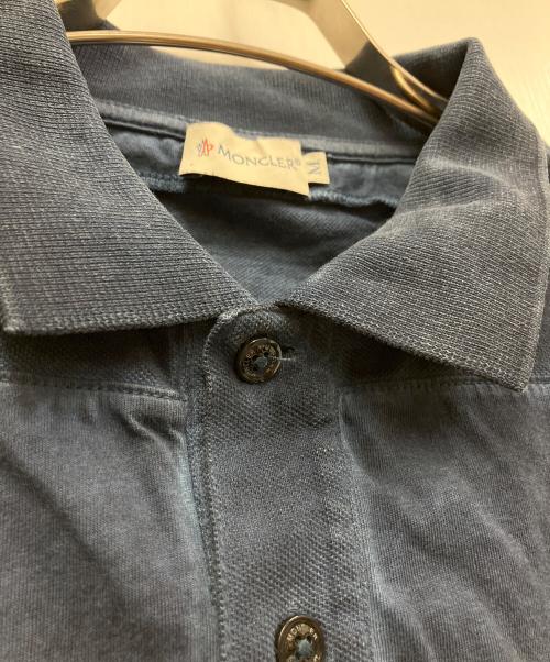 MONCLER（モンクレール）MONCLER (モンクレール) 半袖シャツ ブルー サイズ:Mの古着・服飾アイテム