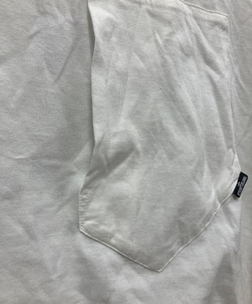 STONE ISLAND（ストーンアイランド）STONE ISLAND (ストーンアイランド) 長袖カットソー ホワイト×ブラック サイズ:Sの古着・服飾アイテム