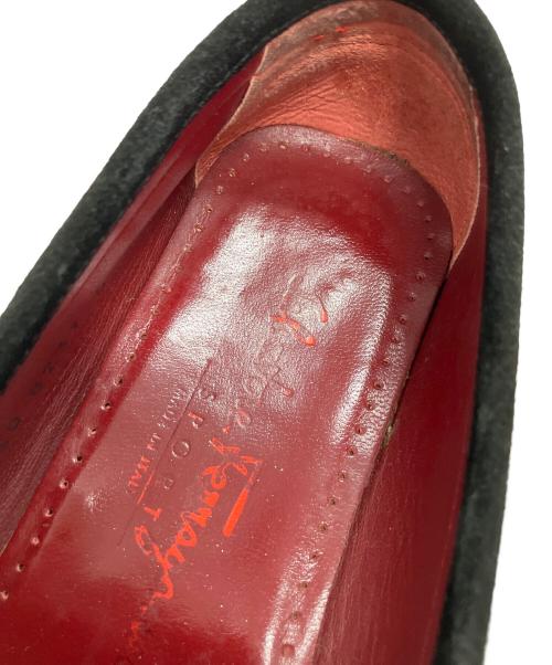 Salvatore Ferragamo（サルヴァトーレ フェラガモ）Salvatore Ferragamo (サルヴァトーレ フェラガモ) ダブルガンチーニビットローファー ブラック×レッド サイズ:不明の古着・服飾アイテム