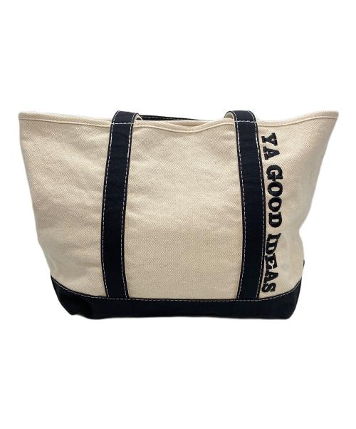 YA GOOD IDEAS（ヤ・グッド・アイデアズ）YA GOOD IDEAS (ヤ・グッド・アイデアズ) FRAMeWORK (フレームワーク) BIG & MINI TOTE M ナチュラル×ブラックの古着・服飾アイテム