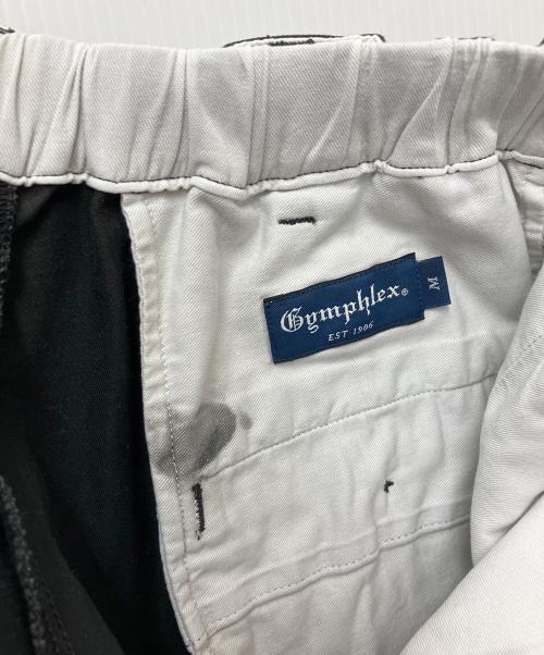 Gymphlex（ジムフレックス）Gymphlex (ジムフレックス) コットンチノ 2タック イージーパンツ ブラック サイズ:Mの古着・服飾アイテム