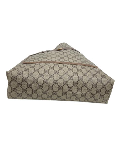 GUCCI（グッチ）GUCCI (グッチ) GGスプリームトートバッグ ベージュ×ブラウンの古着・服飾アイテム