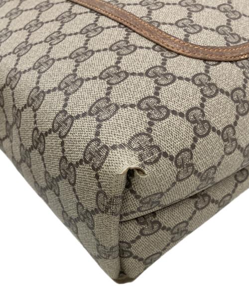GUCCI（グッチ）GUCCI (グッチ) GGスプリームトートバッグ ベージュ×ブラウンの古着・服飾アイテム