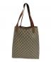 GUCCI (グッチ) GGスプリームトートバッグ ベージュ×ブラウン：25000円