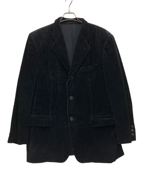 ISSEY MIYAKE MEN（イッセイミヤケメン）ISSEY MIYAKE MEN (イッセイミヤケメン) 太畝コーデュロイジャケット ブラック サイズ:Lの古着・服飾アイテム