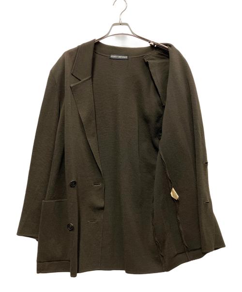 ISSEY MIYAKE（イッセイミヤケ）ISSEY MIYAKE (イッセイミヤケ) ダブルジャケット ブラウン サイズ:Mの古着・服飾アイテム