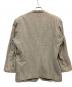 ISSEY MIYAKE (イッセイミヤケ) ノーカラーストライプジャケット グレー サイズ:L：18000円