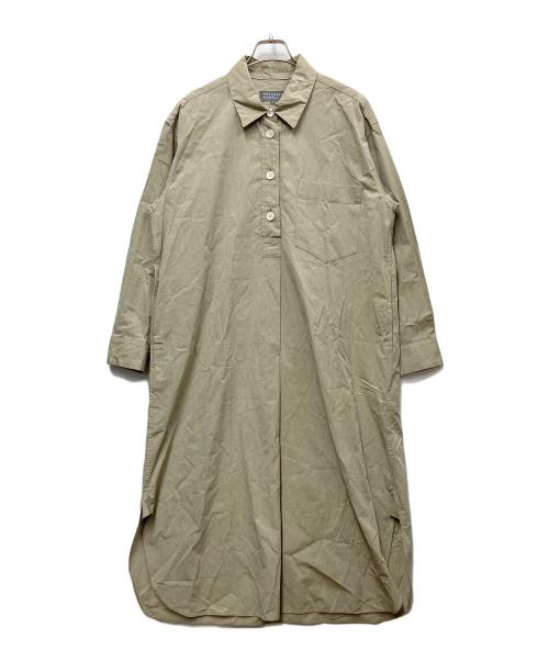 MARGARET HOWELL（マーガレットハウエル）MARGARET HOWELL (マーガレットハウエル) 長袖ワンピース 黄緑 サイズ:Ⅱの古着・服飾アイテム