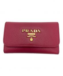 PRADA（プラダ）の古着「6連キーケース」｜ショッキングピンク