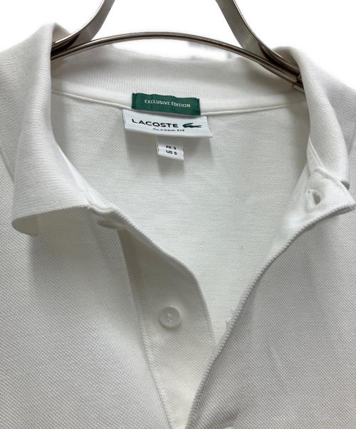 LACOSTE（ラコステ）LACOSTE (ラコステ) BEAMS (ビームス) 半袖カットソー ホワイト サイズ:Mの古着・服飾アイテム