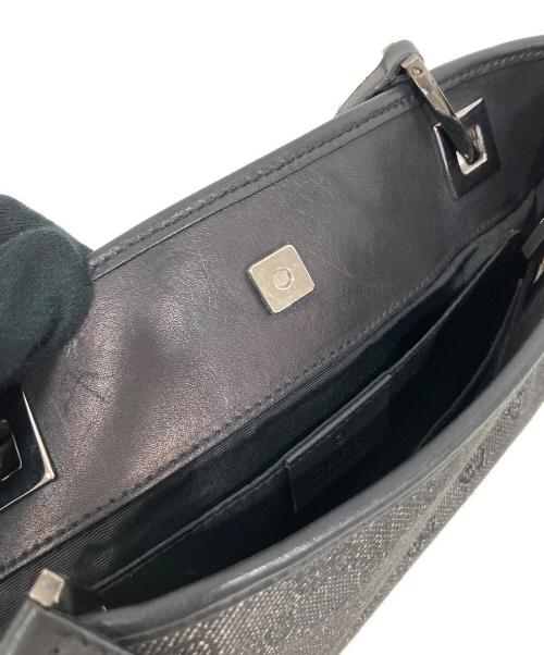 GUCCI（グッチ）GUCCI (グッチ) ggキャンバストートバッグ 	36172 ブラックの古着・服飾アイテム