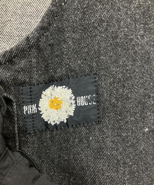 PINK HOUSE（ピンクハウス）PINK HOUSE (ピンクハウス) ジャンパースカート ブラック サイズ:FREEの古着・服飾アイテム