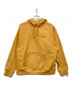 CarHarttカーハート）の古着「HOODED AMERICAN SCRIPT SWEAT」｜マスタード