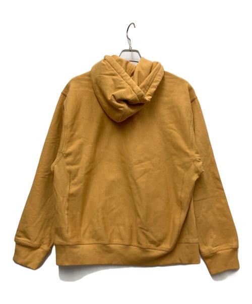 CarHartt（カーハート）CarHartt (カーハート) HOODED AMERICAN SCRIPT SWEAT マスタード サイズ:Mの古着・服飾アイテム