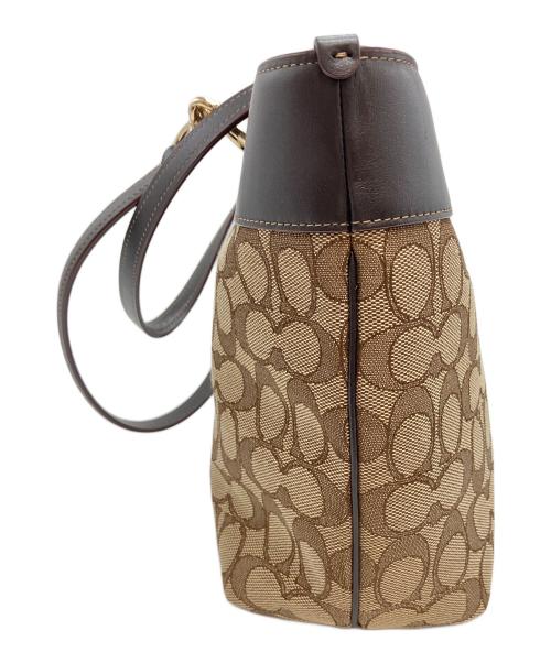 COACH（コーチ）COACH (コーチ) キャンバストートバッグ ブラウンの古着・服飾アイテム