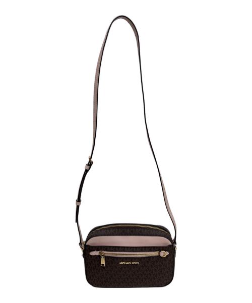 MICHAEL KORS（マイケル・コース）MICHAEL KORS (マイケル・コース) ショルダーバッグ 35S1GTTC9B ブラウン×ピンクの古着・服飾アイテム