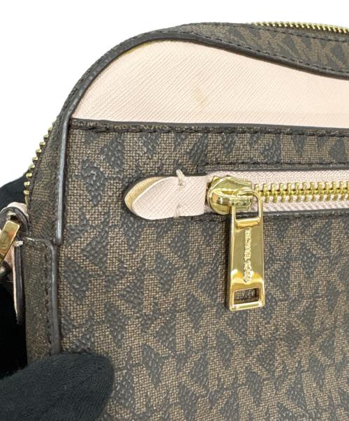 MICHAEL KORS（マイケル・コース）MICHAEL KORS (マイケル・コース) ショルダーバッグ 35S1GTTC9B ブラウン×ピンクの古着・服飾アイテム