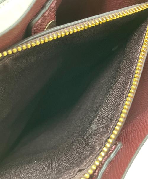 COACH（コーチ）COACH (コーチ) 2WAYショルダーバッグ ホワイト×ブラウンの古着・服飾アイテム