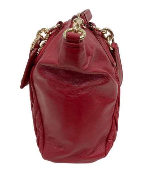 COACH（コーチ）COACH (コーチ) 2WAYショルダーバッグ　ツイスト ギャザード レザー スモール ケルシー サッチェル レッドの古着・服飾アイテム