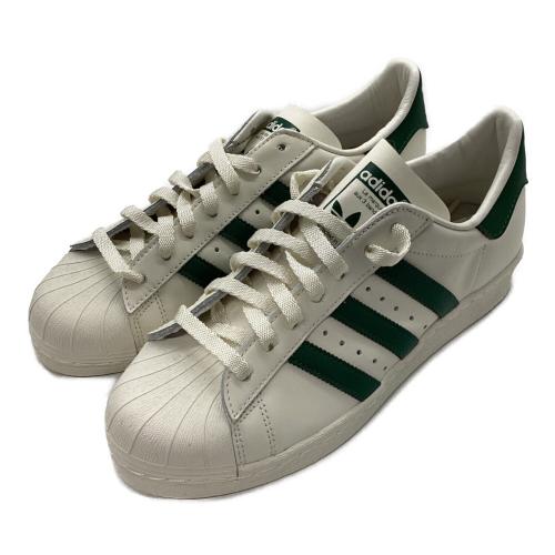 adidas（アディダス）adidas (アディダス) SUPERSTAR 82 ホワイト×グリーン サイズ:25.5の古着・服飾アイテム