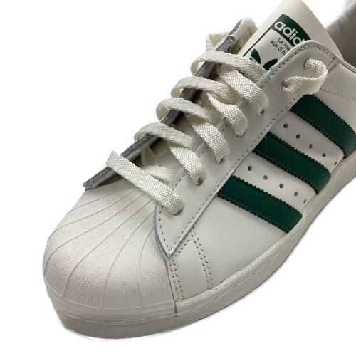 adidas（アディダス）adidas (アディダス) SUPERSTAR 82 ホワイト×グリーン サイズ:25.5の古着・服飾アイテム
