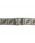 中古・古着 FENDI (フェンディ) マルチカラーFFジャガードウェビング ショルダーストラップ ベージュ×ホワイト：40000円